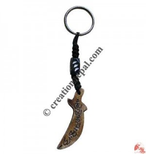 Bone carved key chain 32