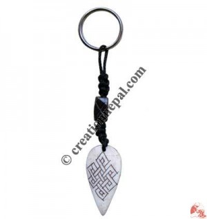 Bone carved key chain 35