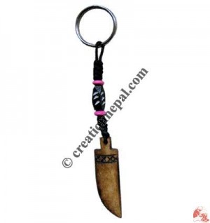 Bone carved key chain 36