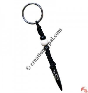 Bone carved key chain 38