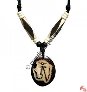Carved bone pendant56