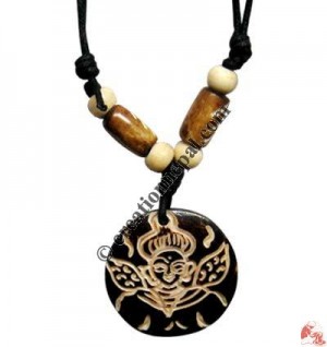 Carved bone pendant64