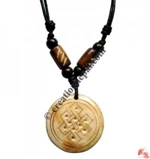 Carved bone pendant66