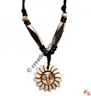 Carved bone pendant70