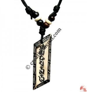 Carved bone pendant73