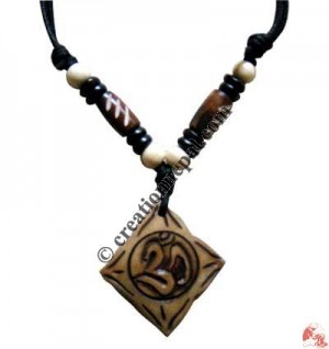 Carved bone pendant75