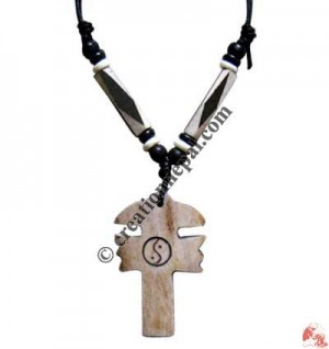 Carved bone pendant78