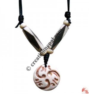 Carved bone pendant84