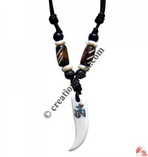 Carved bone pendant87