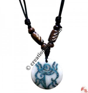 Carved bone pendant88