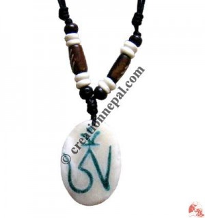 Carved bone pendant89