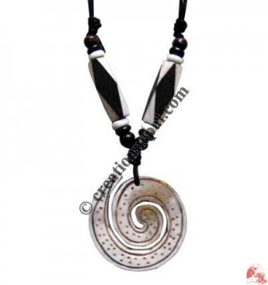 Carved bone pendant90