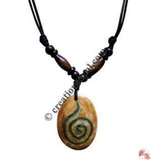 Carved bone pendant95