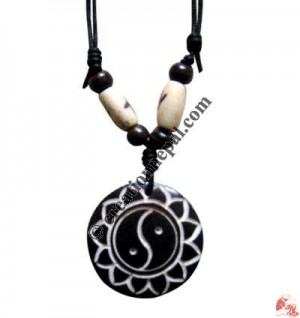 Carved bone pendant101