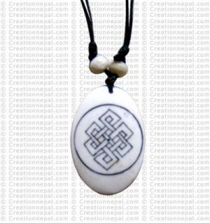Carved bone pendant103