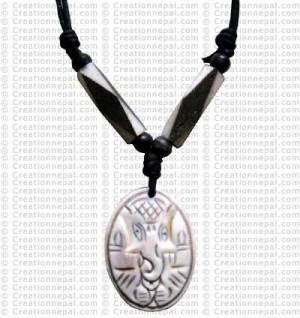 Carved bone pendant105