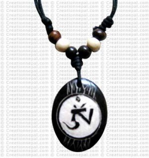 Carved bone pendant106