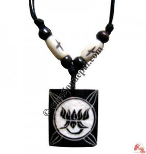 Carved bone pendant107