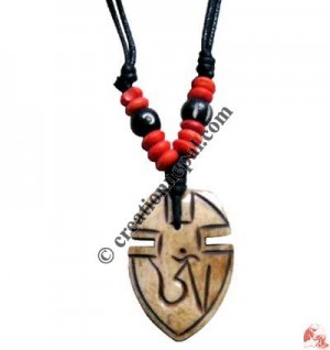 Carved bone pendant114