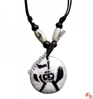 Carved bone pendant115