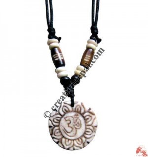 Carved bone pendant116