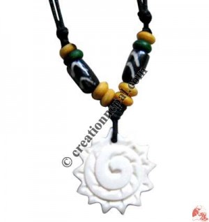 Carved bone pendant121