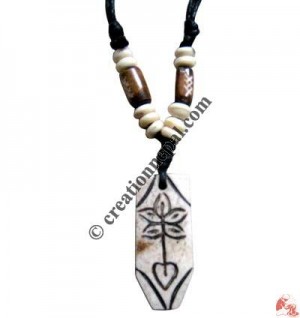 Carved bone pendant122