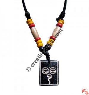 Carved bone pendant123
