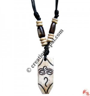 Carved bone pendant127