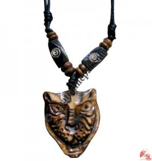 Carved bone pendant128