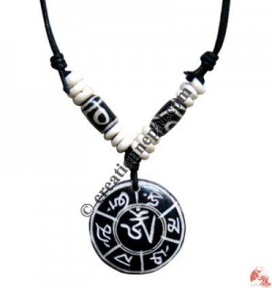 Carved bone pendant134