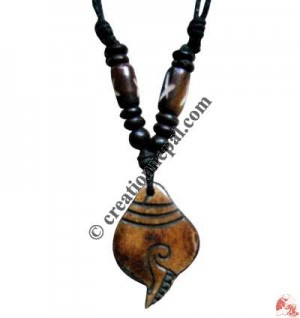 Carved bone pendant136