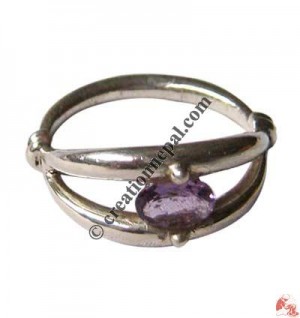 Eye design silver finger ring2