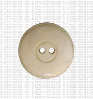 Large size round shape bone button (packet of 10)