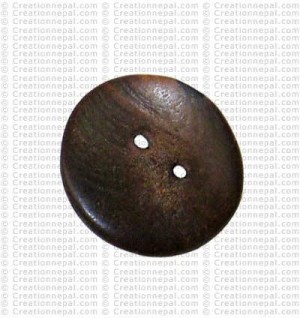 Plain round shape bone button (packet of 10)