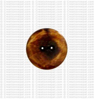 Plain round shape bone button3 (packet of 10)