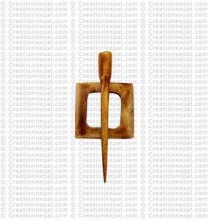 Free 2-piece design bone button (packet of 10)