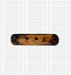 Vertical shape bone button (packet of 10)