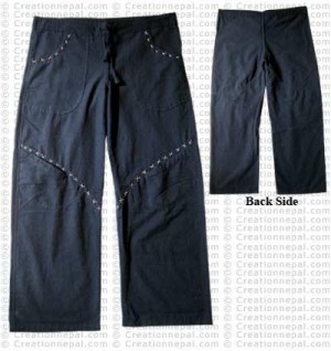 Embroidered trouser