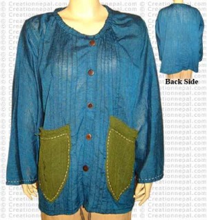 Patch-pocket cotton shirt