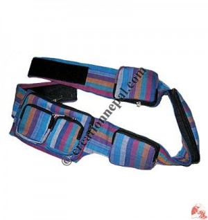 Multiple pocket belt bag