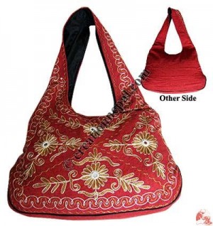 Embroidered BTC ladies bag
