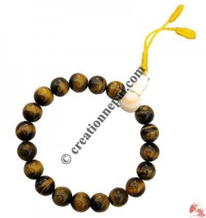 Tigereye 10 mm 19 beads wristband