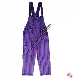 Thin stripes free size Dungaree