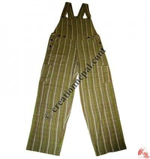 Thin stripes free size Dungaree2
