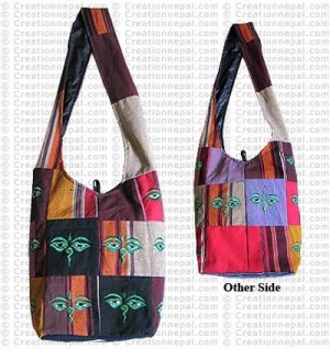 Shama cotton Buddha-eye lama bag
