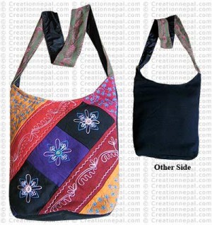 Cotton patch-work shoulder bag3