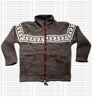 Woolen high-neck jacket1