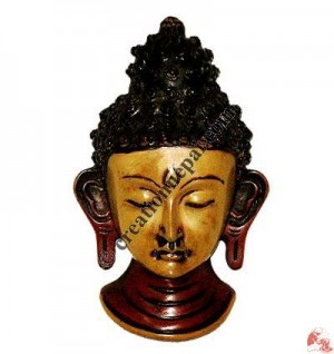 Wall attach small Buddha head