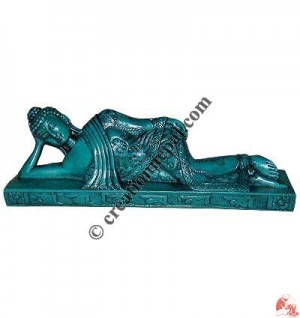 Turquoise color relaxing Buddha